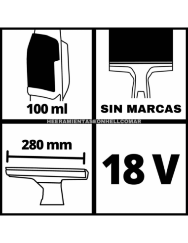 Limpiador De Ventanas Inalambrica Brillianto 3437100 Einhell