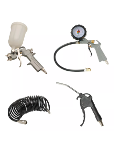 Compresor 50 L + 4pz Kit Stanley 2