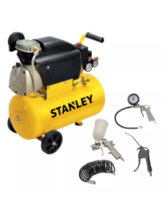 Compresor 50 L + 4pz Kit Stanley