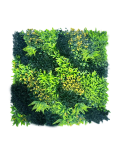 Jardin Vertical Artificial Qx2024 Hoja Amarilla 1m X 1m Greenland