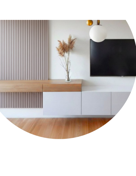 Revestimiento WPC 195 Crema para pared interior Greenland