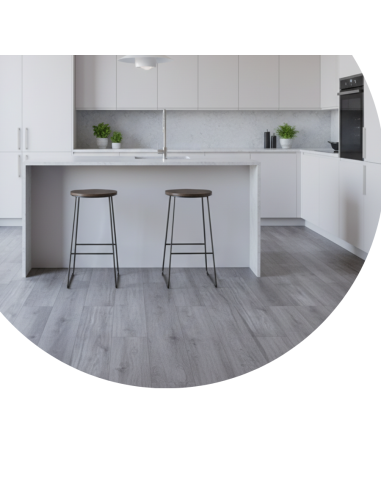 (Caja 1.85m2) Piso PVC Encastrable SPC Gris Greenland