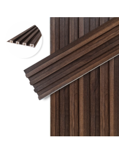 Revestimiento WCP 195 Chocolate para pared interior Greenland