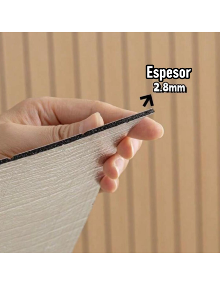 Revestimiento Autoadhesivo Wallroll-gris oscuro para pared interior Greenland