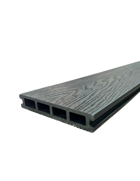 Deck WPC Black 25 por Caja de 5 unidades + clips de encastre Greenland
