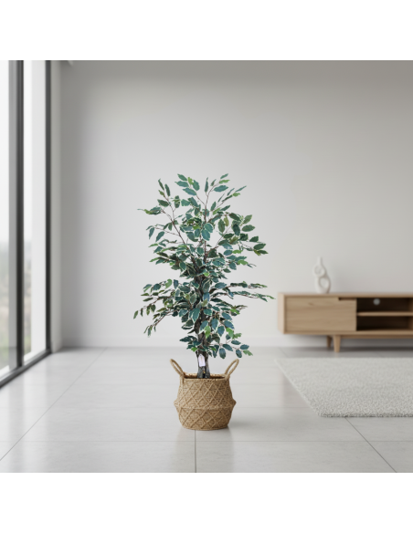 Planta Artificial Ficus Trenzado 130 Cm 90315 Greenland