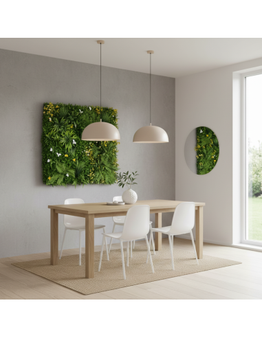 Jardin Vertical Artificial Qx2014 Flor Amar/blan 1m X 1m Greenland