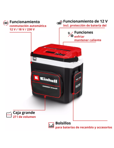 Heladera Portatil 18v Te-col 18/27 Li-solo 2048420 Einhell 2