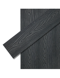 Deck WPC Black 25 por Caja de 5 unidades + clips de encastre Greenland