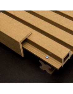Esquinero Decorativo Para Wpc Exterior Marron Claro Ymsyd 2