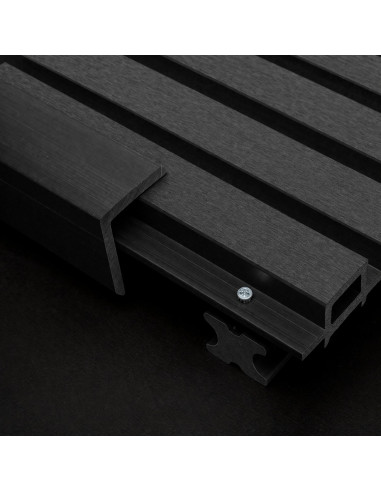 Esquinero Decorativo Para Wpc Exterior Negro Thsyd