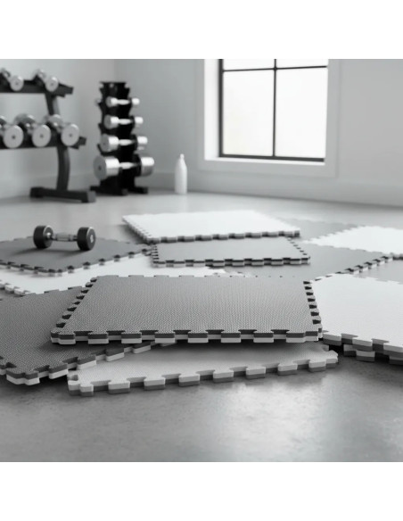 Piso Goma Eva De 1m X 1m Encastrable De 2 5 Cm Por Caja De 4m2 Fg-eva2.5