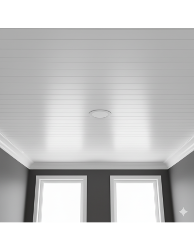 Revestimiento Machimbre De Pvc (Pure White) Greenland