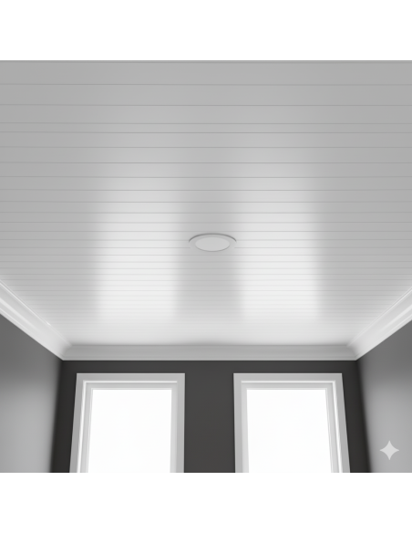 Revestimiento Machimbre De Pvc (Pure White) Greenland