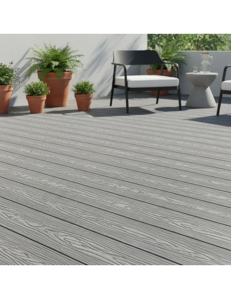 Deck WPC Grey 25 por Caja de 5 unidades + clips de encastre Greenland
