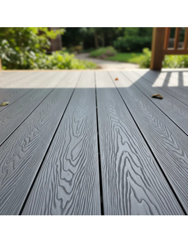 Deck WPC Grey 25 por Caja de 5 unidades + clips de encastre Greenland
