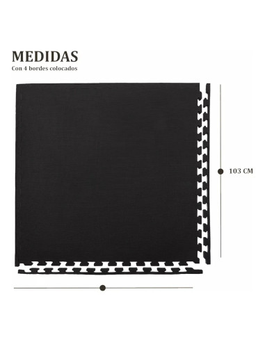Piso Goma Eva De 1m X 1m Encastrable De 2.5 Cm Fg-eva2.5 Federal Gym