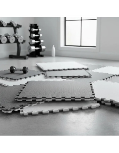 Piso Goma Eva De 1m X 1m Encastrable De 2.5 Cm Fg-eva2.5 Federal Gym