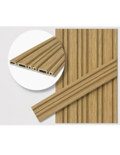 Revestimiento De Pared Wpc 15cm X 2.90m M2043 Greenland