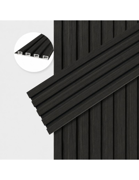 Revestimiento Interior Wpc 517-negro 14cm x 2.40m Greenland