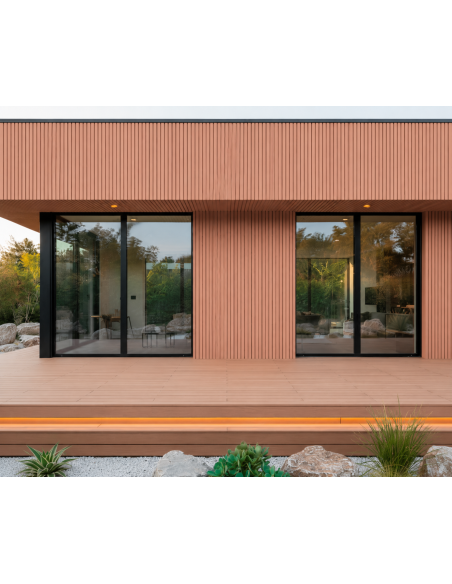 Revestimiento para Pared Exterior WPC Marrón Coffee Greenland