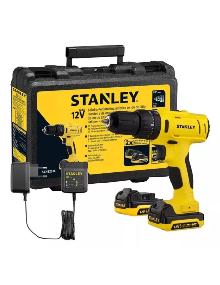 Taladro Percutor Inalambrico 12 V Sch121s2k-ar Stanley