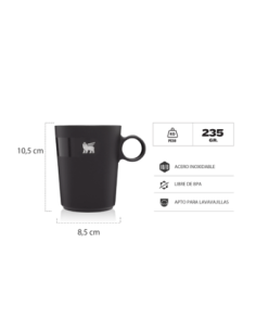 Daybreak Cafe Latte Cup 10 6 Oz Black Stanley 2